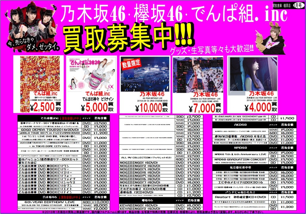 アイドル1月