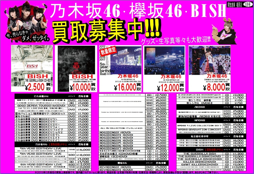 アイドル3月